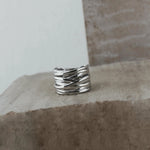 Courage Waterproof Wrap It Ring Silver -DNSK Copenhagen