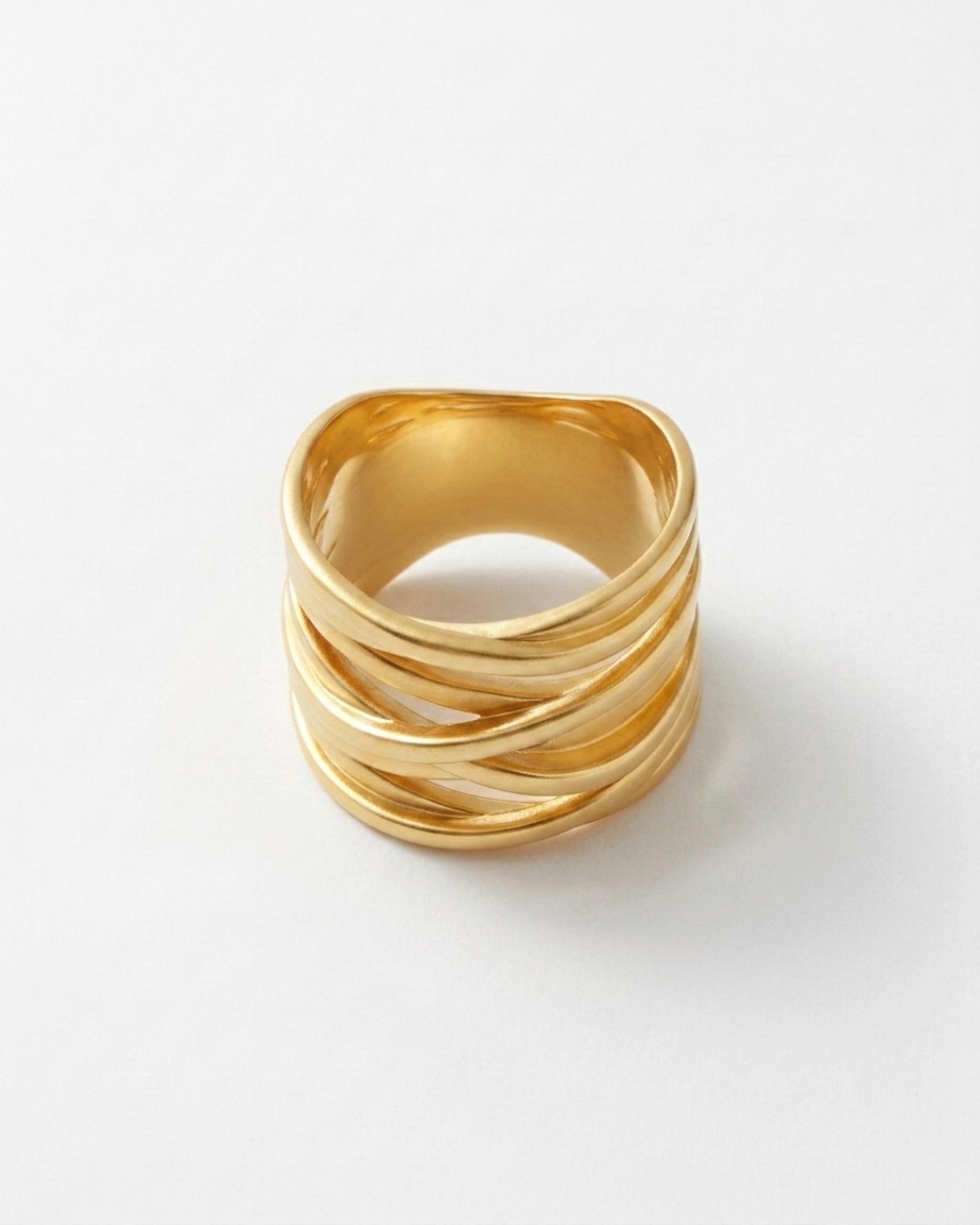 Courage Waterproof Wrap It-ring met 18-karaats goudlaag