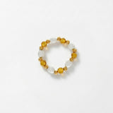 Joy Waterproof Elastic Pearl Mix Ring 18K Gold Plating
