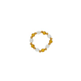 Joy Waterproof Elastic Pearl Mix Ring 18K Gold Plating
