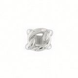 Courage Waterproof Opvallende ring met grove schakels, verzilverd