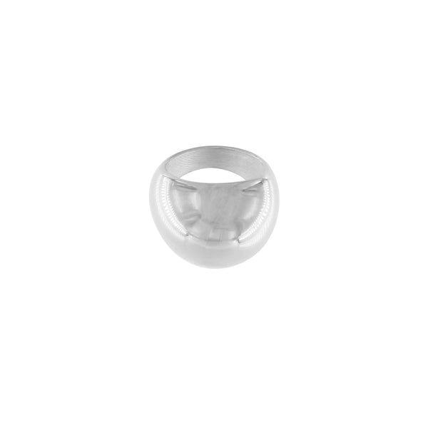 Courage Waterproof Bague imposante en forme de sphère, plaquée argent -DNSK Copenhagen