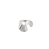 Courage Wasserfester Auffälliger Ring mit einfacher Drehung, versilbert