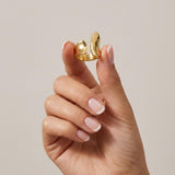 Courage Wasserfester Impression Statement-Ring, versilbert