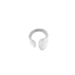 Courage Waterproof Impression Statement Ring Silver Plating -DNSK Copenhagen