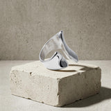Courage Wasserfester Impression Statement-Ring, versilbert