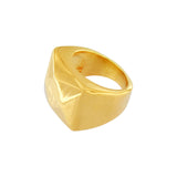 Courage Waterproof Diamond Cut Statement Ring 18K Gold Plating, Dansk Copenhagen