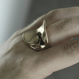 Courage Waterproof Curvey Statement Ring Silver Plating, Dansk Copenhagen