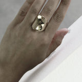 Courage Waterproof Curvey Statement Ring 18K Gold Plating, Dansk Copenhagen