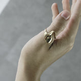 Courage Waterproof Wavy Ring 18K Gold Plating, Dansk Copenhagen