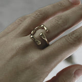 Courage Waterproof Lucky Ring 18K Guldplätering