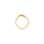 Joy Waterproof Elastic Pearl Ring 18K Gold Plating -DNSK Copenhagen
