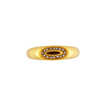 Joy Waterproof CZ Simple Signet Ring 18K Gold Plating -DNSK Copenhagen