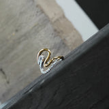 Joy Waterproof Statement CZ Snake Ring 18K Gold Plating