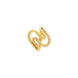 Joy Waterproof Statement CZ Snake Ring 18K Gold Plating, Dansk Copenhagen