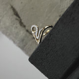 Joy Waterproof Statement CZ Snake Ring 18K Guldplätering