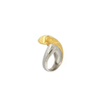 Courage Waterproof 2 Tone Ball Ring 18k Gold Plating -DNSK Copenhagen