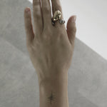Courage Waterproof 2 Tone Ball Ring 18k Gold Plating -DNSK Copenhagen