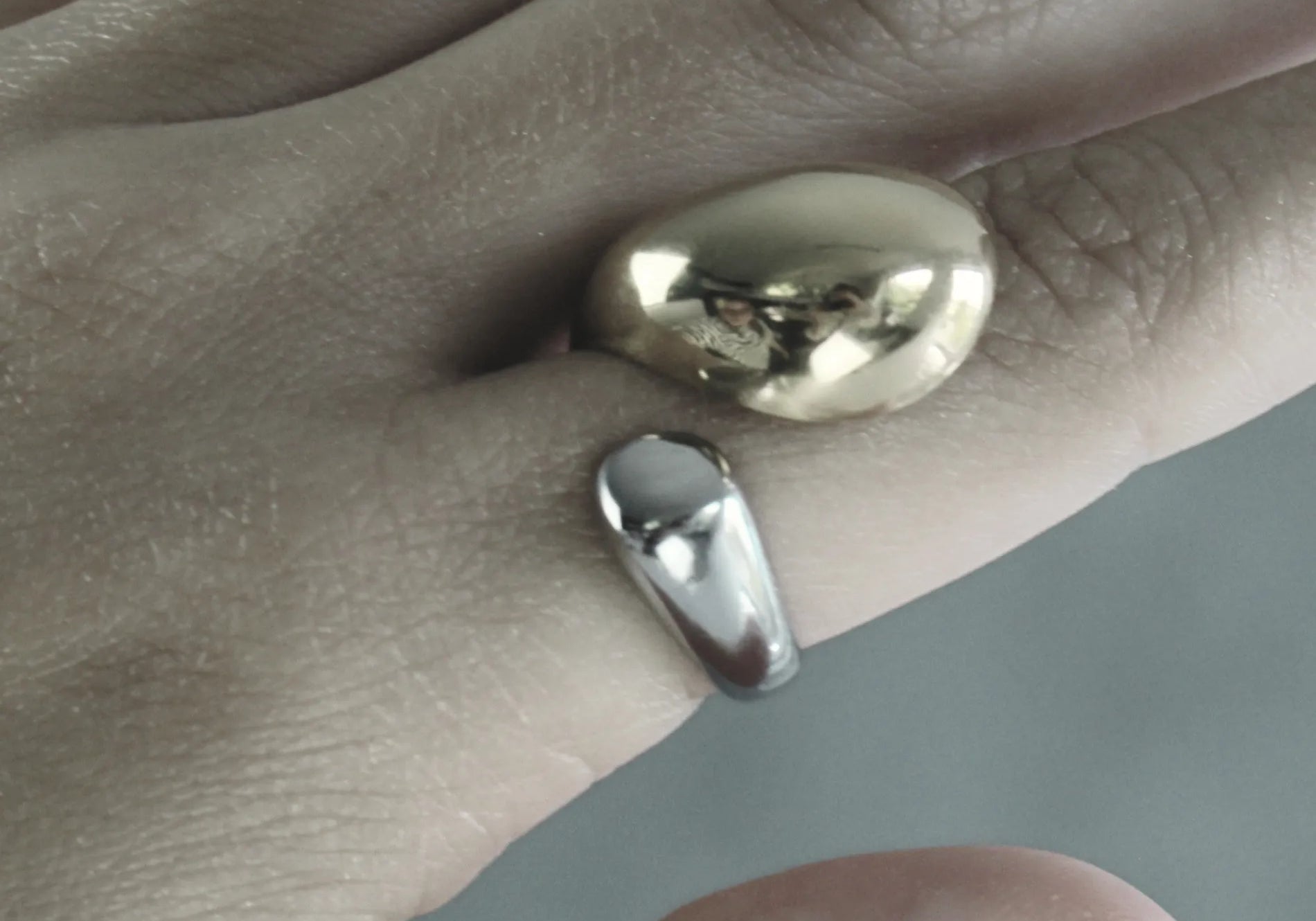 Courage Waterproof 2 Tone Ball Ring 18k Gold Plating, Dansk Copenhagen