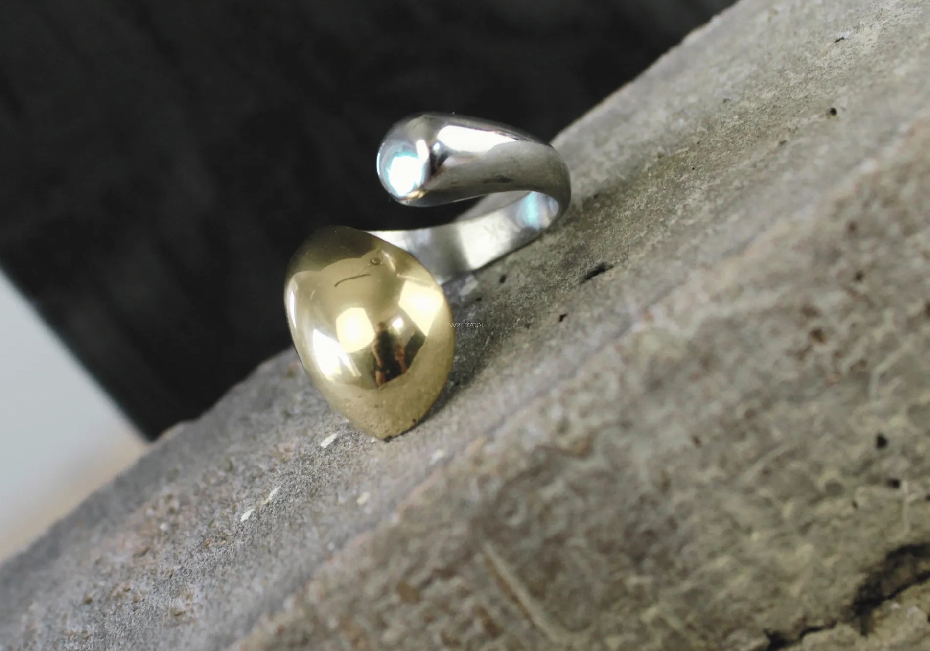 Courage Waterproof 2 Tone Ball Ring 18k Gold Plating, Dansk Copenhagen