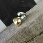 Courage Waterproof 2 Tone Ball Ring 18k Gold Plating -DNSK Copenhagen
