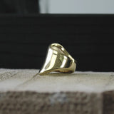 Courage Waterproof Arrow Statement Ring 18K Gold Plating, Dansk Copenhagen