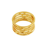 Courage Anillo Waterproof chapado en oro de 18 quilates