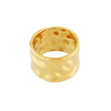 Courage Waterproof Organic Statement Ring 18K Gold Plating