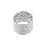 Courage Waterproof Irregular Statement Ring Plaqué argent