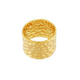 Courage wasserfester Unregelmäßiger Statement-Ring 18K Goldplattierung