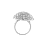 Courage Waterproof Bague Ornement Plaqué Argent