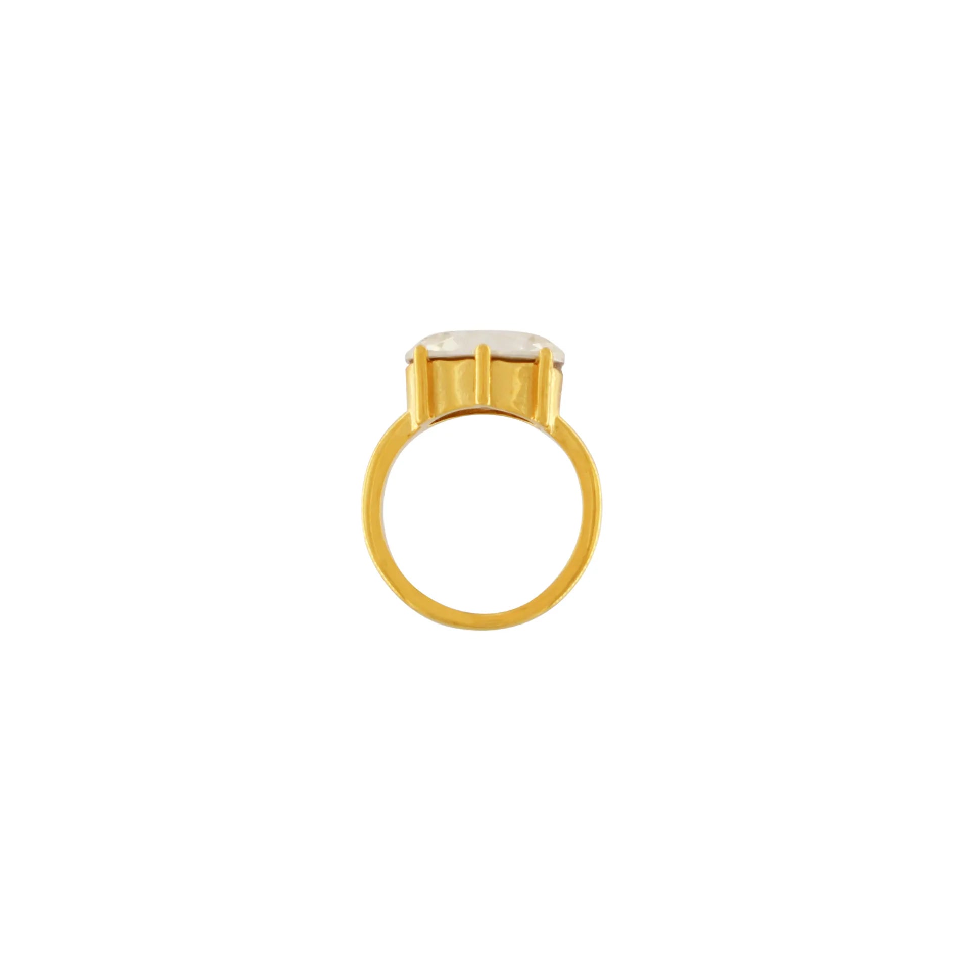 Joy Waterproof Clear CZ Statement Ring 18K Gold Plating, Dansk Copenhagen