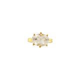 Joy Waterproof Clear CZ Statement Ring 18K Gold Plating, Dansk Copenhagen