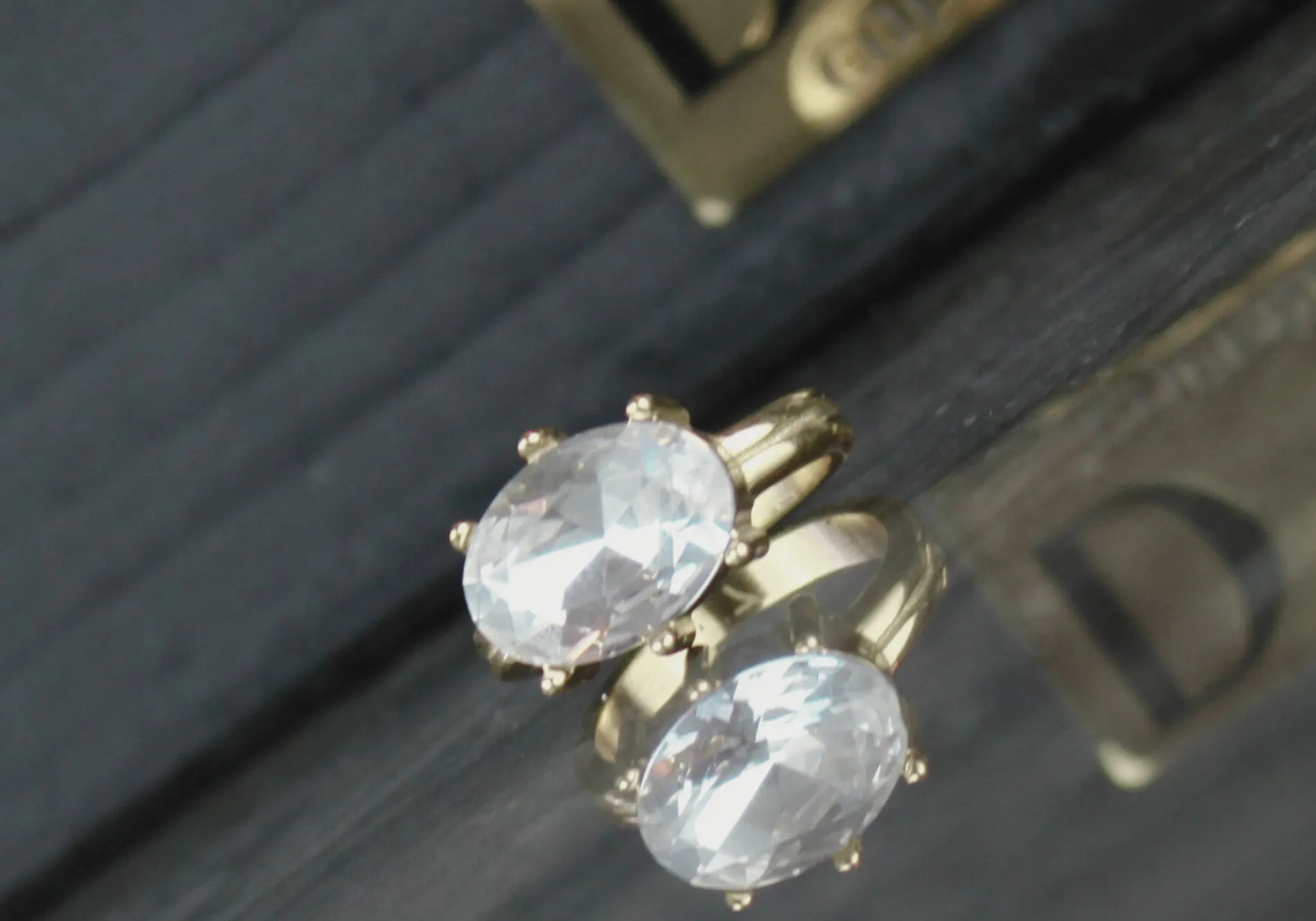 Joy Waterproof Bague en CZ clair plaqué or 18K, Dansk Copenhagen