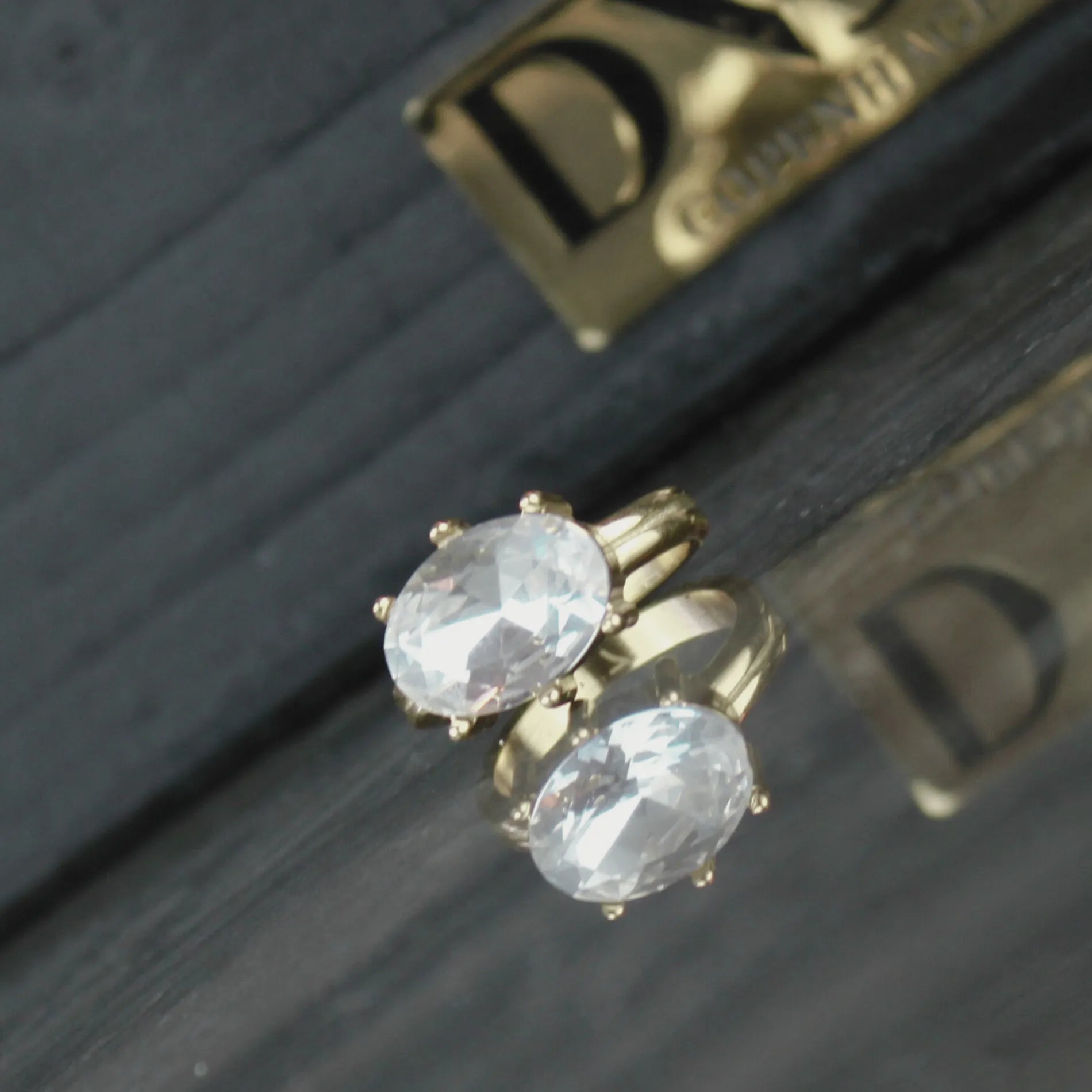 Joy Waterproof Clear CZ Statement Ring 18K Gold Plating, Dansk Copenhagen