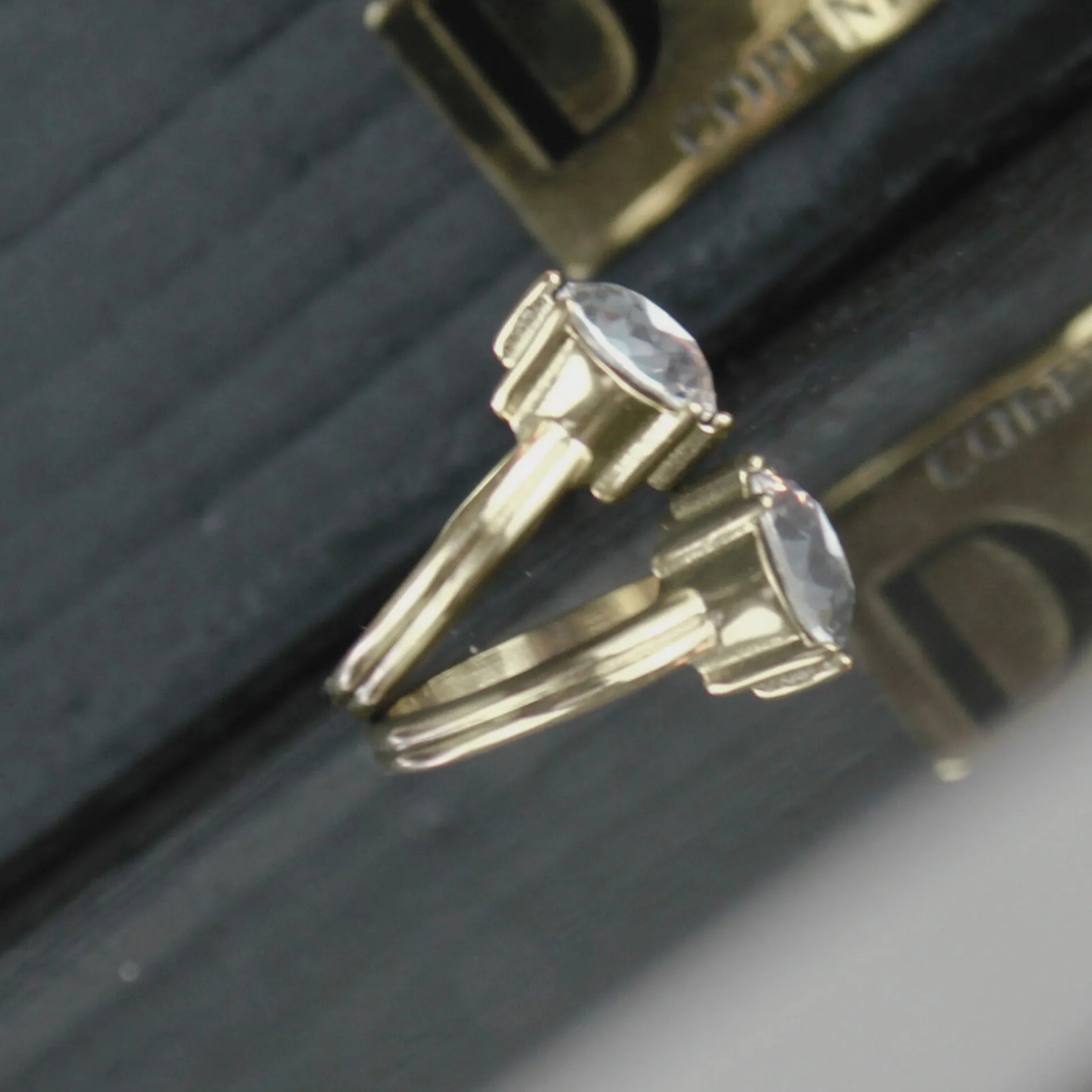 Joy Waterproof Clear CZ Statement Ring 18K Gold Plating, Dansk Copenhagen