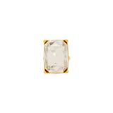 Joy Waterproof Clear CZ Mega Statement Ring 18K Gold Plating