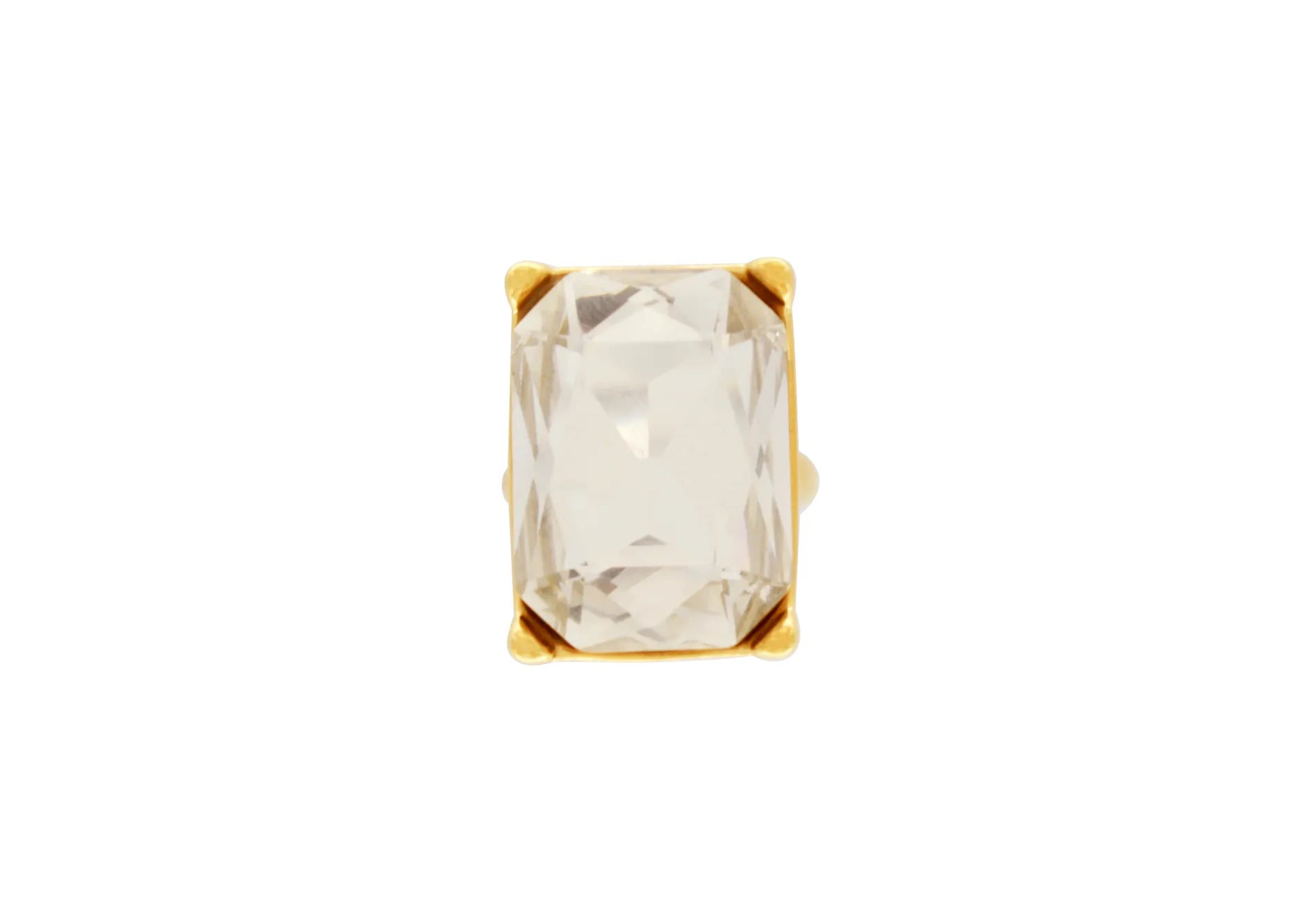 Joy Waterproof Bague en CZ clair plaqué or 18K, Dansk Copenhagen