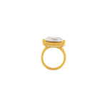 Joy Vandfast Klar CZ Mega Statement. Ring 18K Guldbelagt, Dansk Copenhagen.