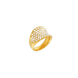 Joy Waterproof Clear Multi CZ Ring 18K Gold Plating, Dansk Copenhagen