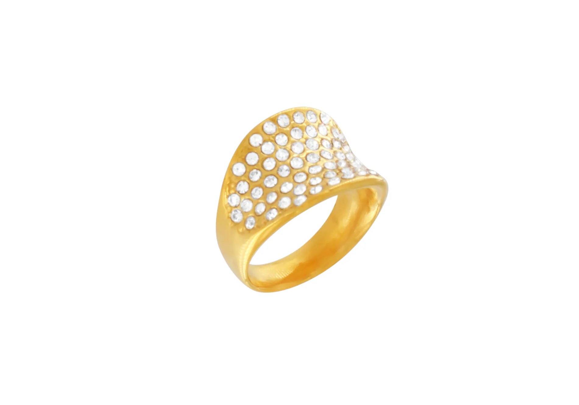 Joy Waterproof Bague Multi CZ Clair Plaqué Or 18K, Dansk Copenhagen}