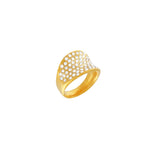 Joy Waterproof Clear Multi CZ Ring 18K Gold Plating -DNSK Copenhagen