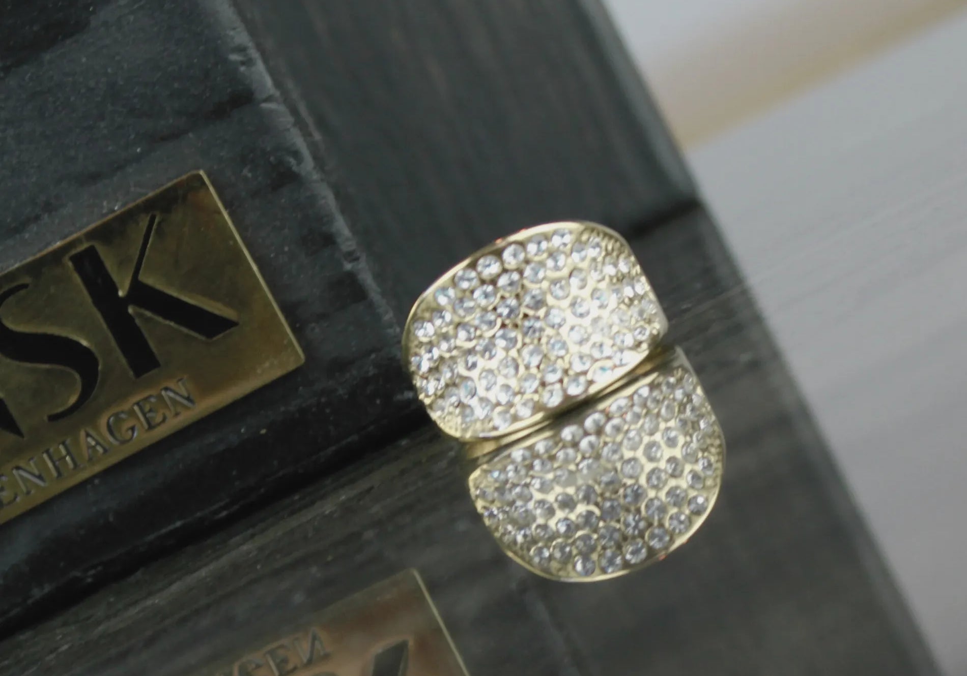Joy Waterproof Bague Multi CZ Clair Plaqué Or 18K, Dansk Copenhagen}