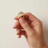 Joy Waterproof Ring met heldere, veelzijdige CZ-steentjes, 18-karaats verguld