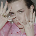 Joy Waterproof Clear Multi CZ Ring 18K Gold Plating -DNSK Copenhagen
