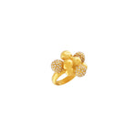 Joy Waterproof Bague multi-boules en CZ clair Plaqué or 18K, Dansk Copenhagen