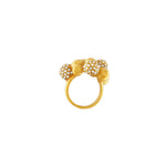 Joy Waterproof Bague multi-boules en CZ clair Plaqué or 18K, Dansk Copenhagen
