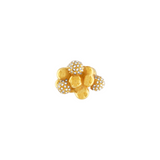 Joy Waterproof Clear CZ Multi Ball Ring 18K Chapado en Oro