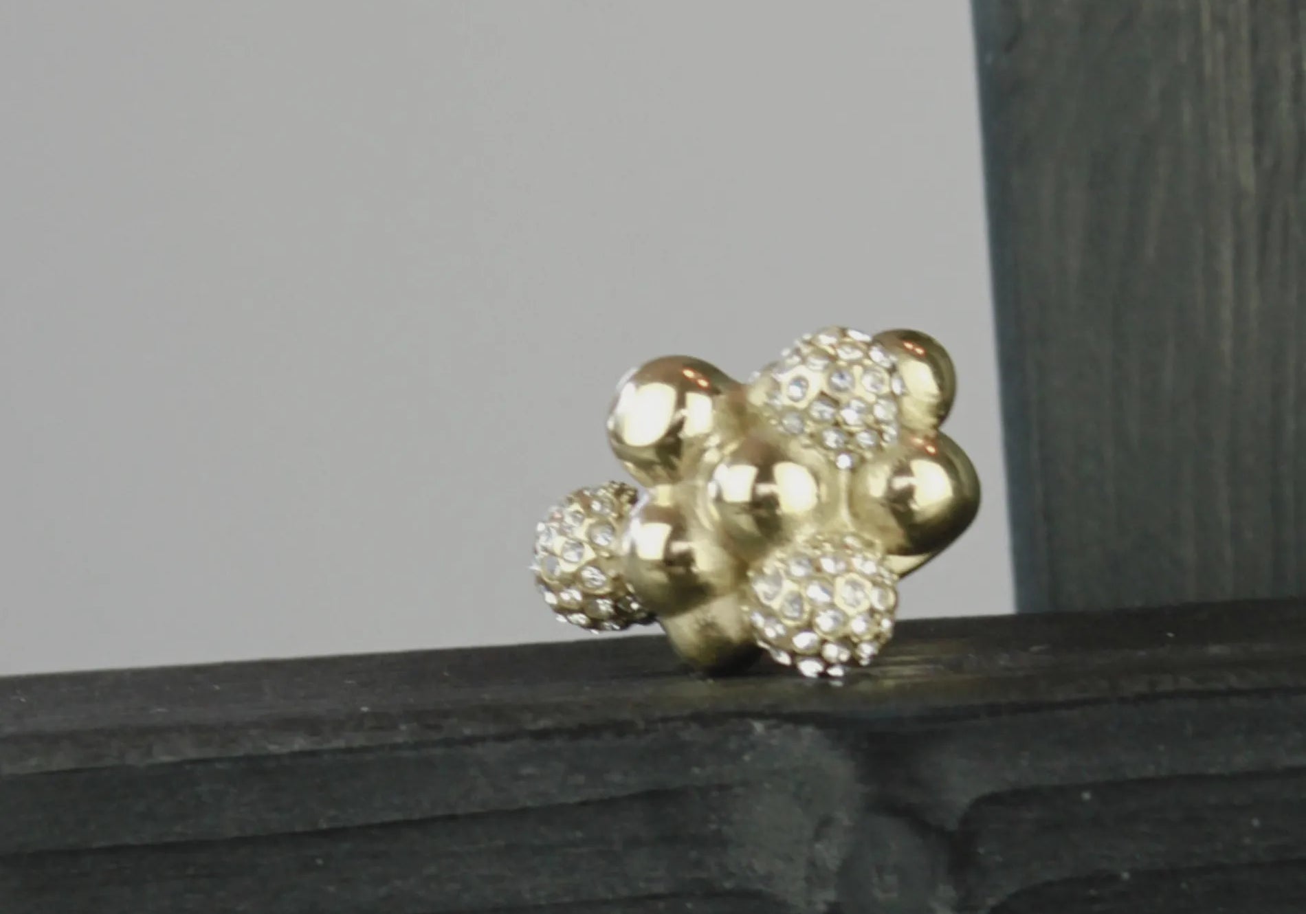 Joy Waterproof Bague multi-boules en CZ clair Plaqué or 18K, Dansk Copenhagen