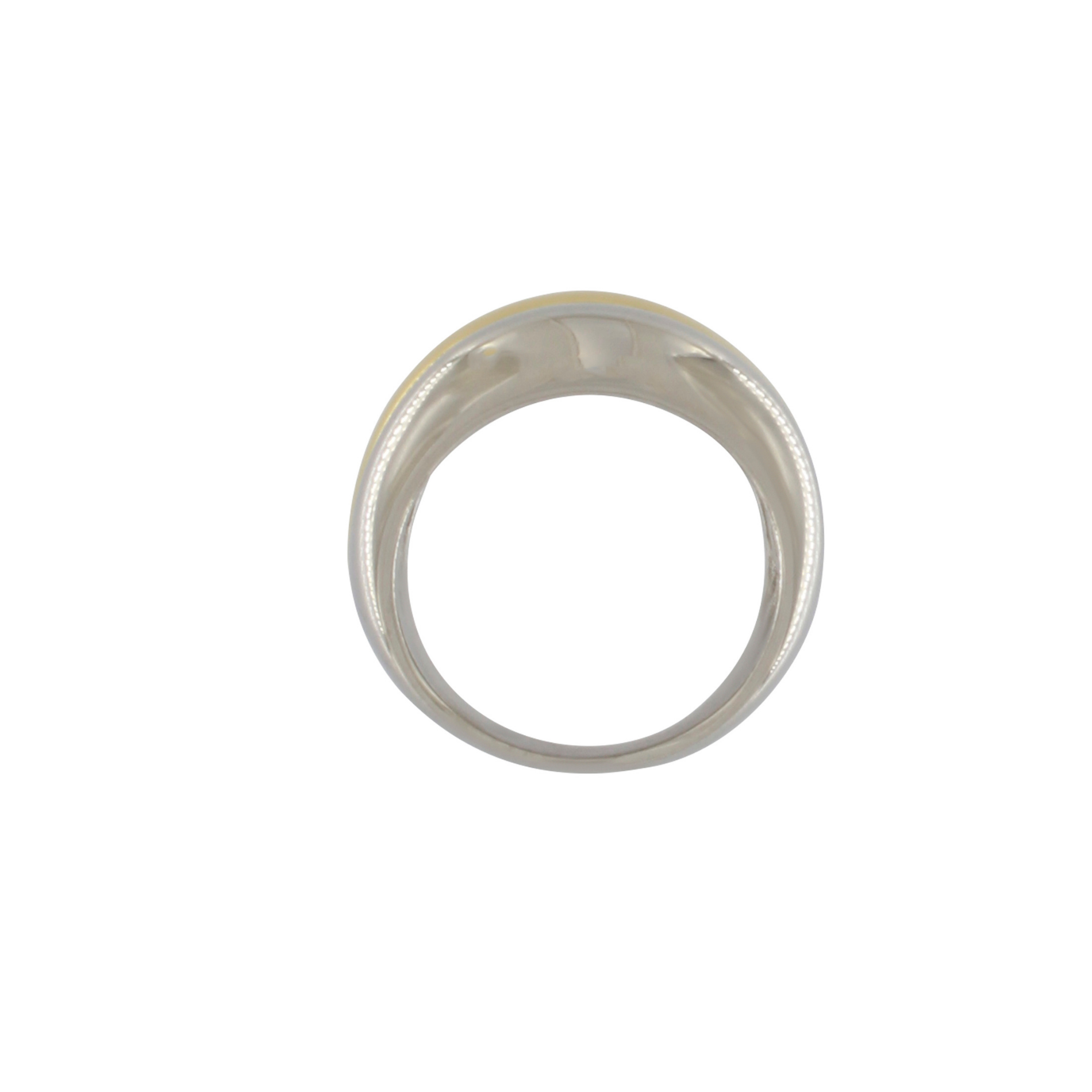 Passion Waterproof 2 Tone Smooth Ring Silver Plating, Dansk Copenhagen